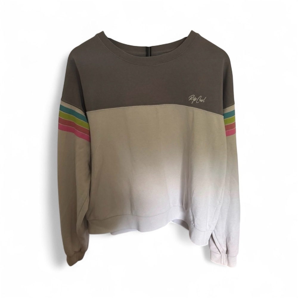 Rip Curl Surf Revival Sweatshirt & Sweatpants Set w/ Colorful Stripes - Picture 2 of 9